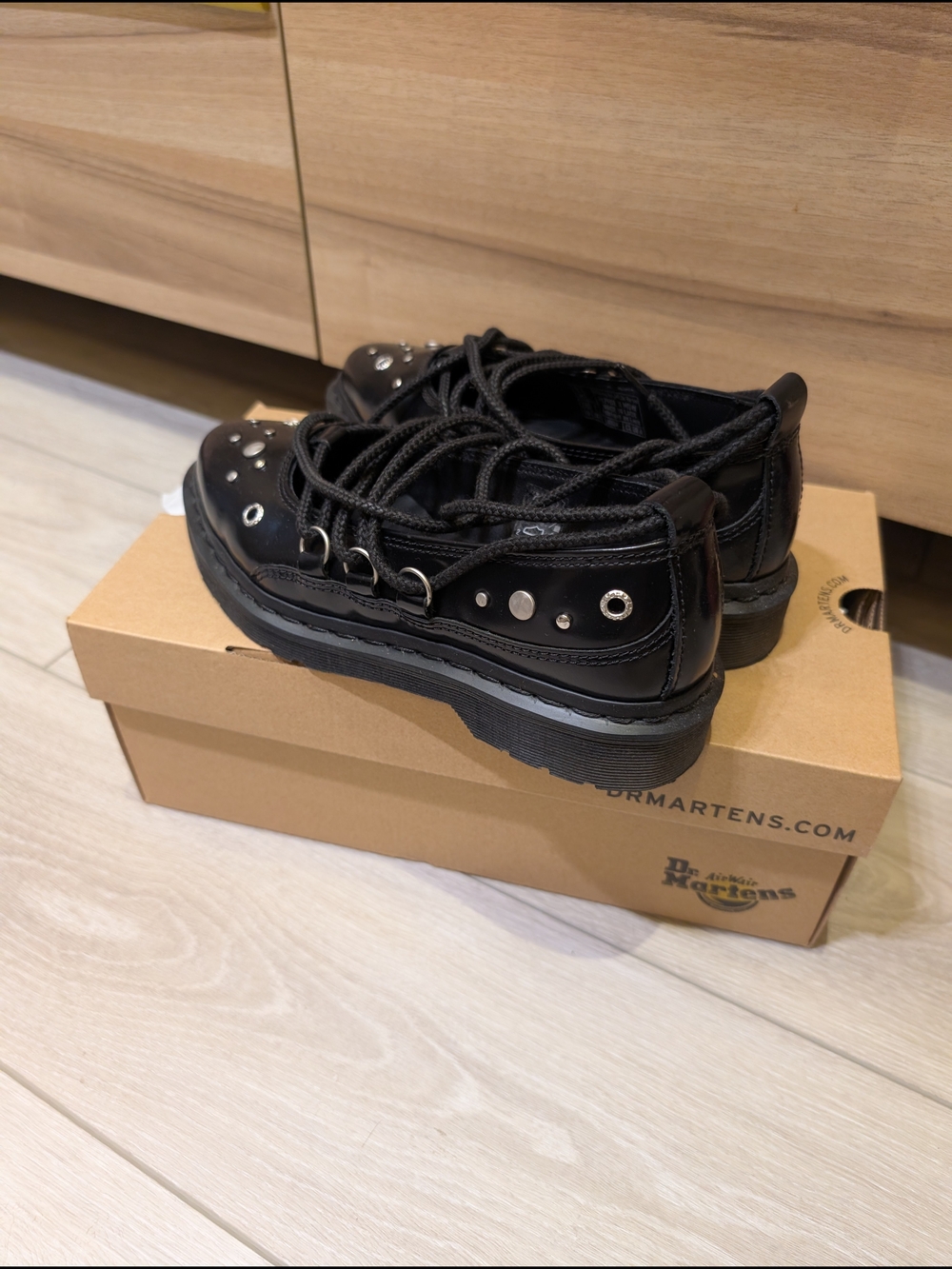 Dr. Martens Elphie II Studded Buttero Leather Ballet Flats